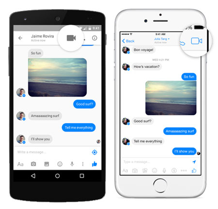 Facebook integriert nun Videochats in den Messenger