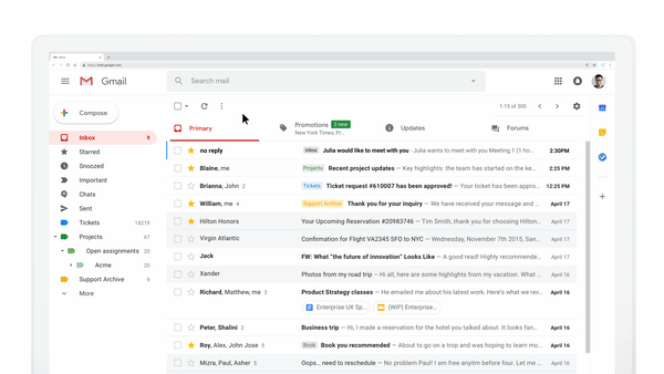 Google startet AMP für Google Mail