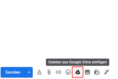 Google Drive-Anhänge in Gmail versenden