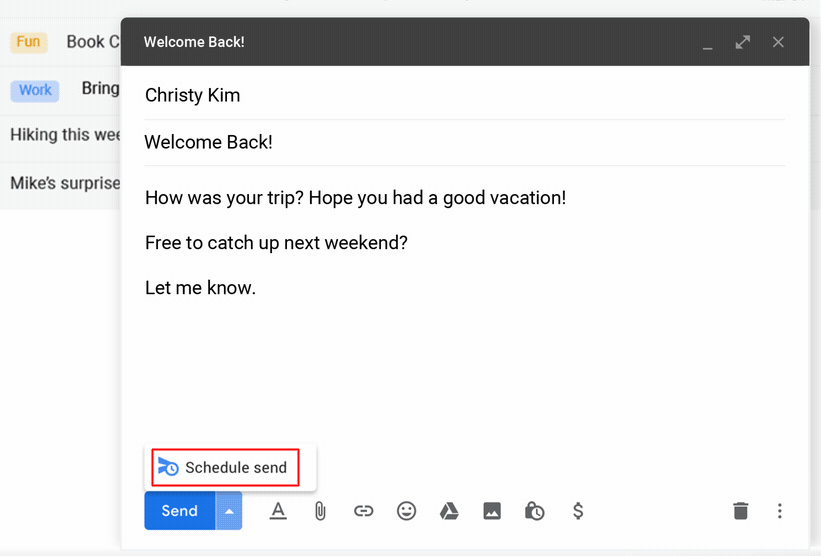 Gmail: Wie man eine Email zeitversetzt versendet