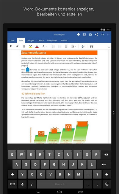 Word, Excel und PowerPoint bei Google play