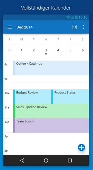 Outlook App Kalenderaussehen verändert