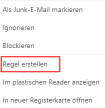 Outlook.com: Regeln erstellen