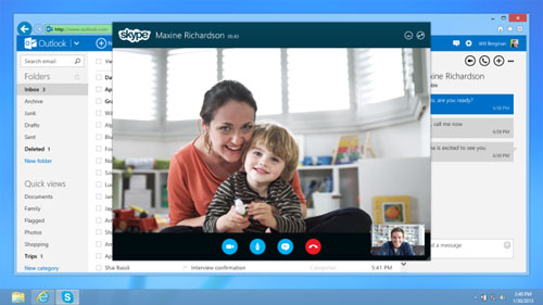 Outlook.com Skype