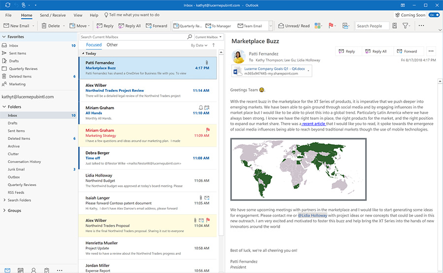 Windows kündigt neues Update für Outlook an