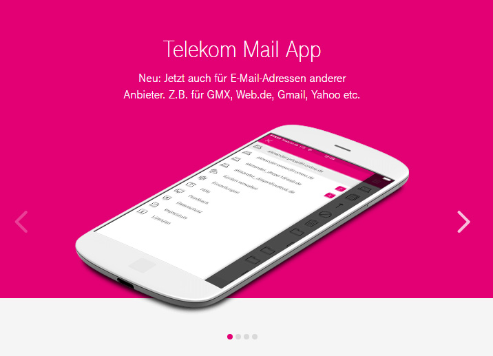 Der E-Mail Client von Telekom