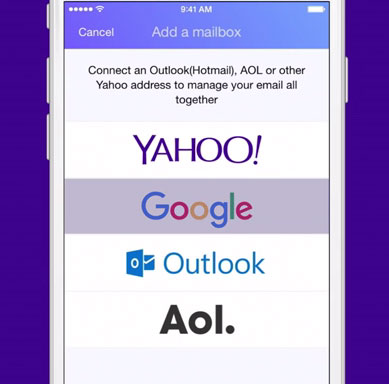 Yahoo Mail App lässt ab sofort Gmail zu (+Hotmail, AOL)