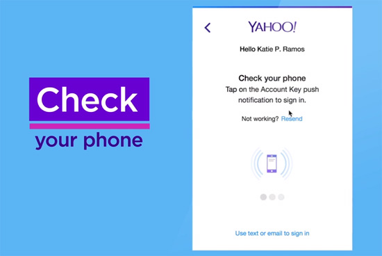 Yahoo Dienste kann man auch ohne Passwort nutzen