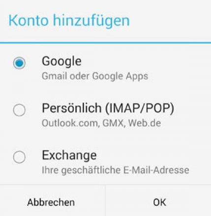 GMX-Konto in die Gmail-App (Android) integrieren