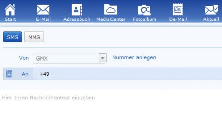 GMX SMS senden