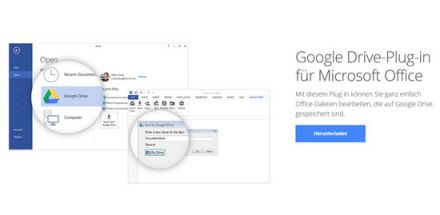 Google Drive Plug-in für Microsoft Office