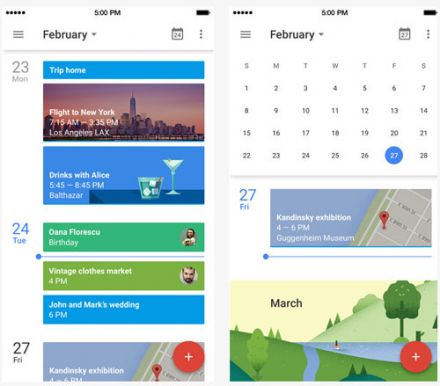 Google Kalender-App iOS
