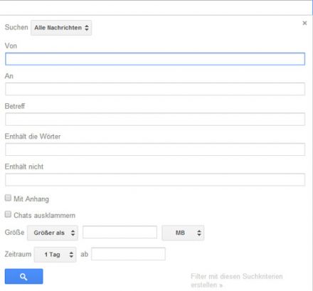 Google erweitert Suche in Gmail