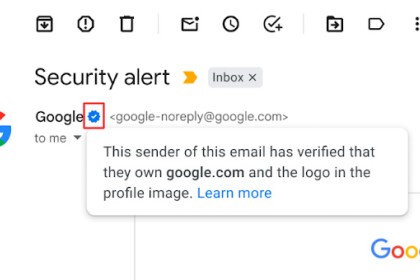 Google Mail führt blaue Haken zur Verifizierung ein