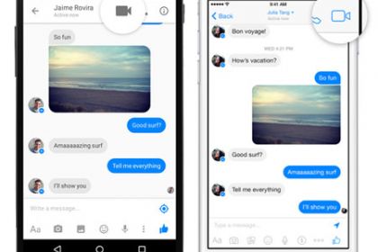 Facebook integriert nun Videochats in den Messenger