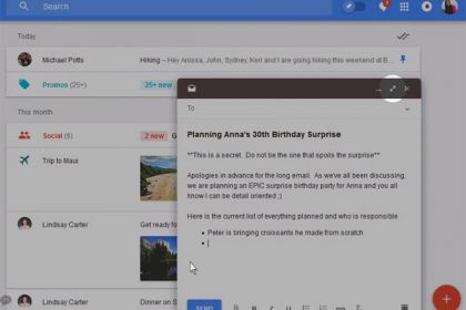 Google verbessert Inbox-Editor