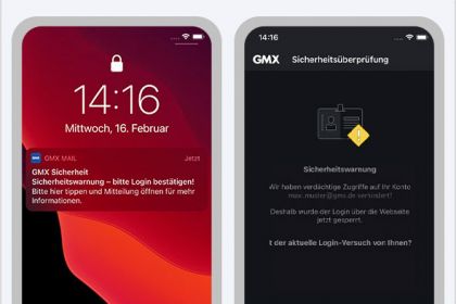Die Sicherheit in der GMX App wird erhöht