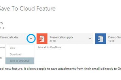Microsoft OneDrive for Business, Cloud speichern