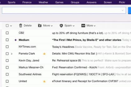 Die erweiterten Yahoo Mail Suchfunktionen