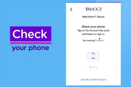 Yahoo Dienste kann man auch ohne Passwort nutzen